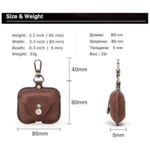 Funda para AirPod Pro de piel auténtica personalizada para_6