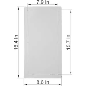 Vent Systems Panel de acceso de 8 x 16 pulgadas puertas_6