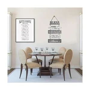 Buecasa Bless the Food Before Us Decoración de pared de_3