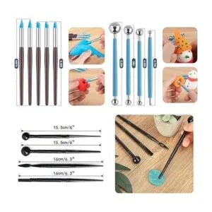 Herramientas de arcilla 40 piezas de herramientas de_6