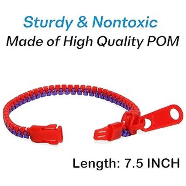 Paquete de 150 pulseras con cremallera pulseras de_3