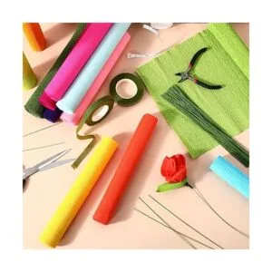 12 rollos de hojas de papel crepé de 8 pies serpentina de_5