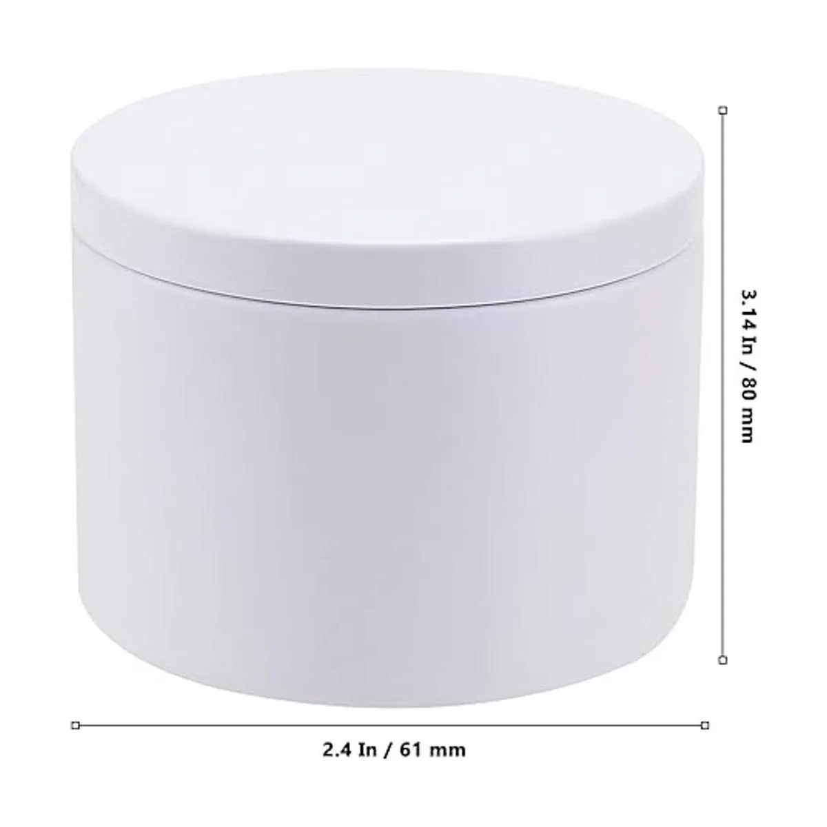 MUKLEI Paquete de 24 latas de vela blancas de 8 onzas_2