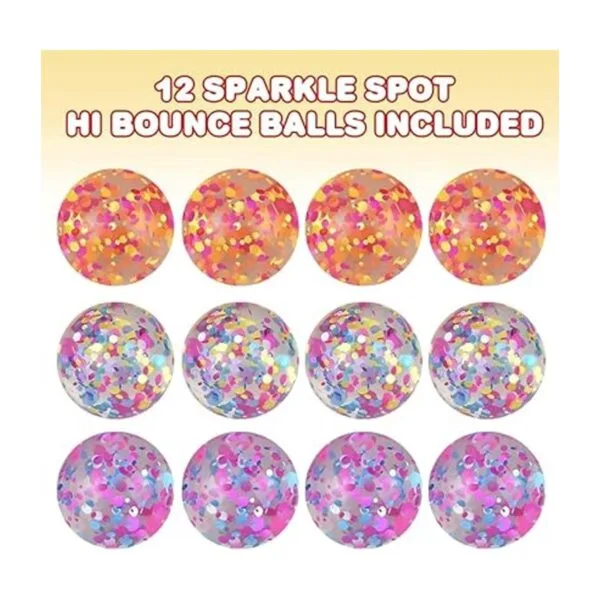 ArtCreativity Sparkle Spot Juego de 12 bolas de rebote_2