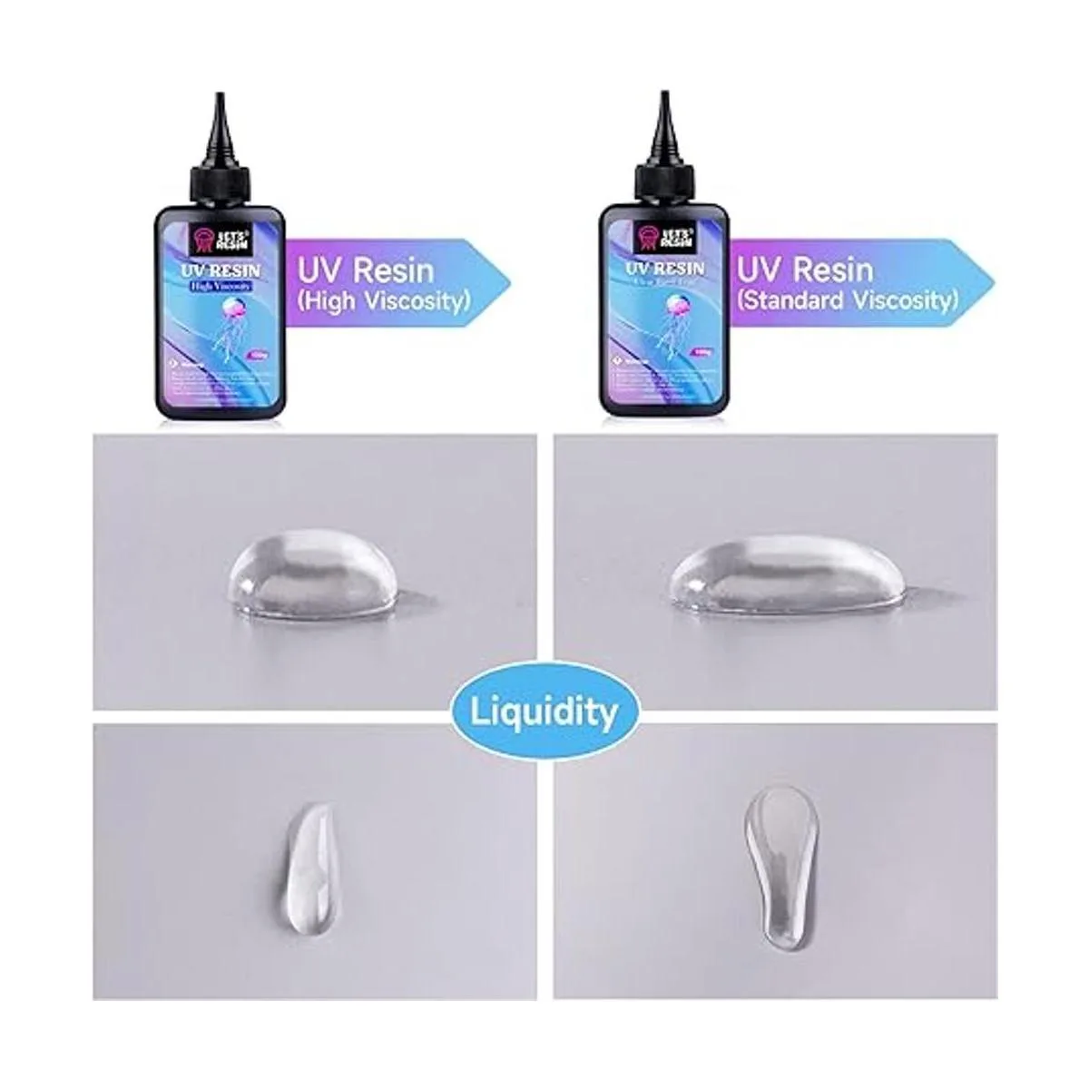 LETS RESIN Resina UV 7.05 oz de alta viscosidad kit de_2