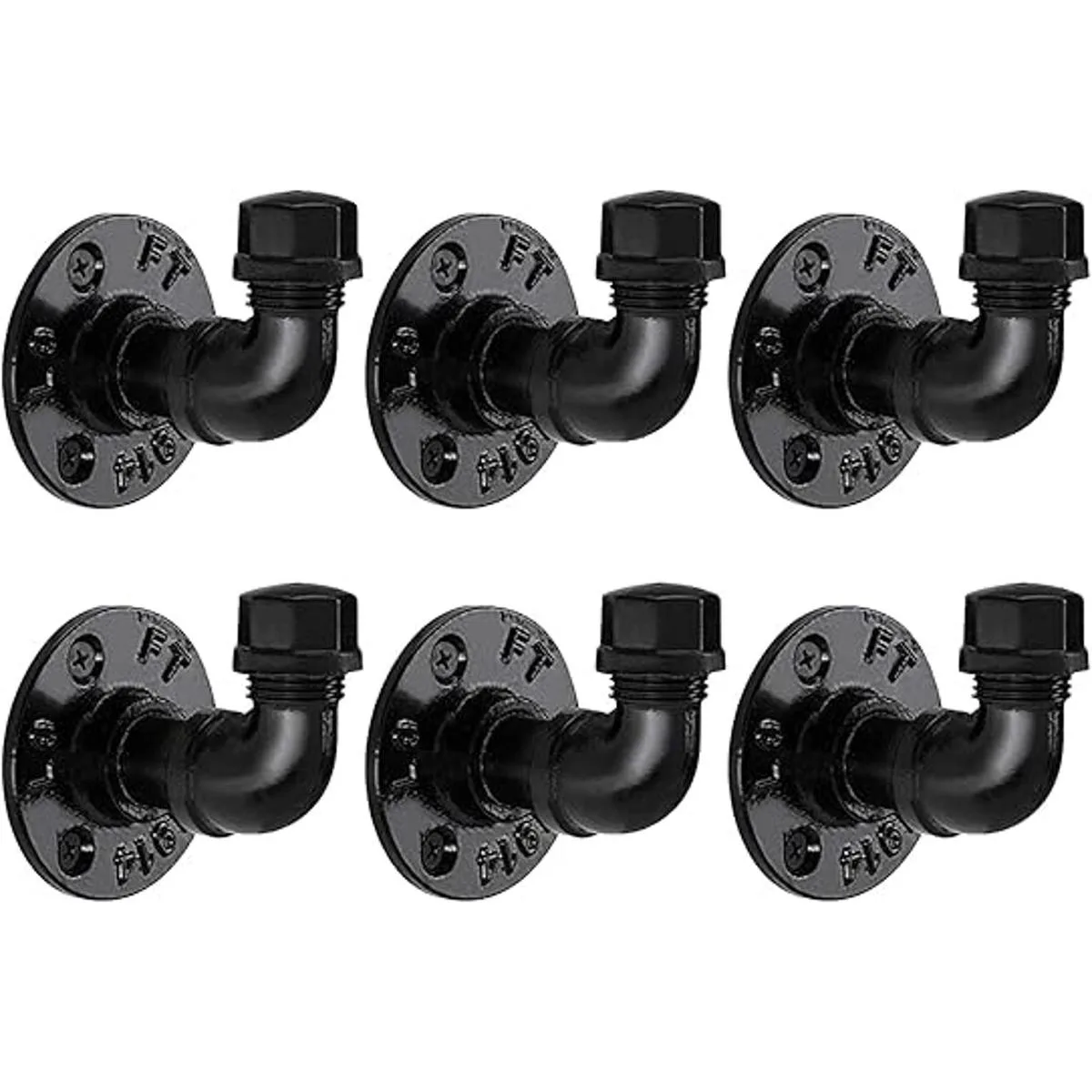 Pynsseu Pynsseu Paquete de 6 ganchos para tubería_1