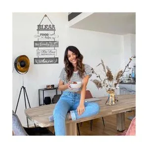 Buecasa Bless the Food Before Us Decoración de pared de_2