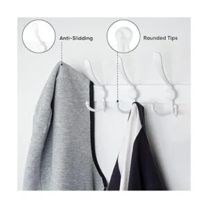 TICONN Perchero montado en la pared cinco ganchos tri_4