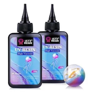 LETS RESIN Resina UV 7.05 oz de alta viscosidad kit de_1