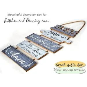 Buecasa Bless the Food Before Us Decoración de pared de_5