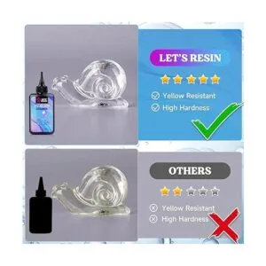 LETS RESIN Resina UV 7.05 oz de alta viscosidad kit de_6