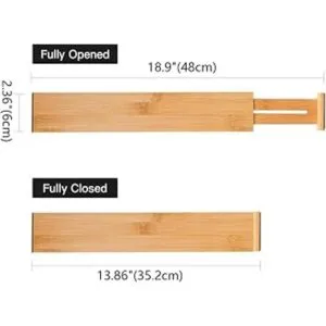 Utoplike 4 separadores de bambú para cajones de cocina_3