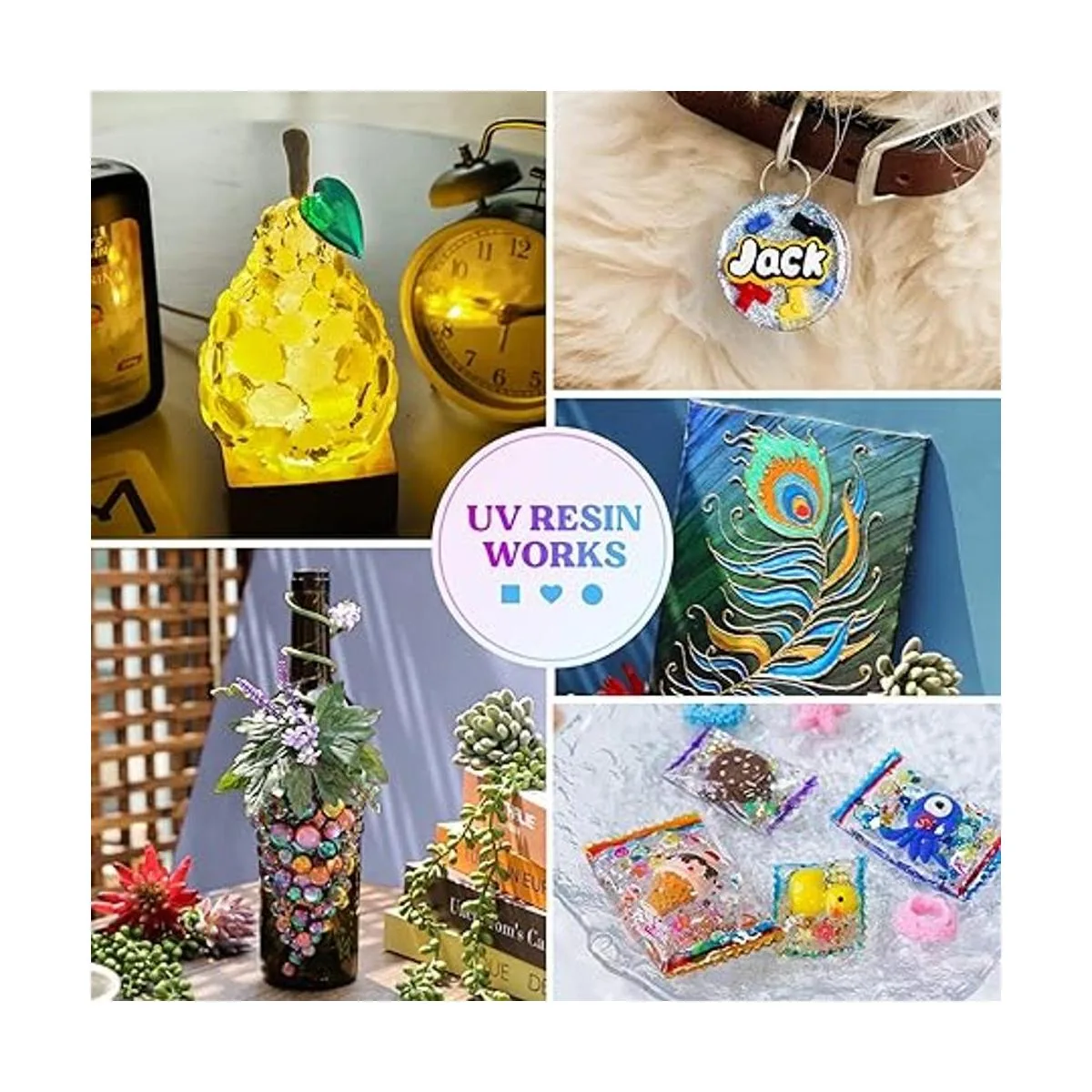 LETS RESIN Resina UV 7.05 oz de alta viscosidad kit de_5