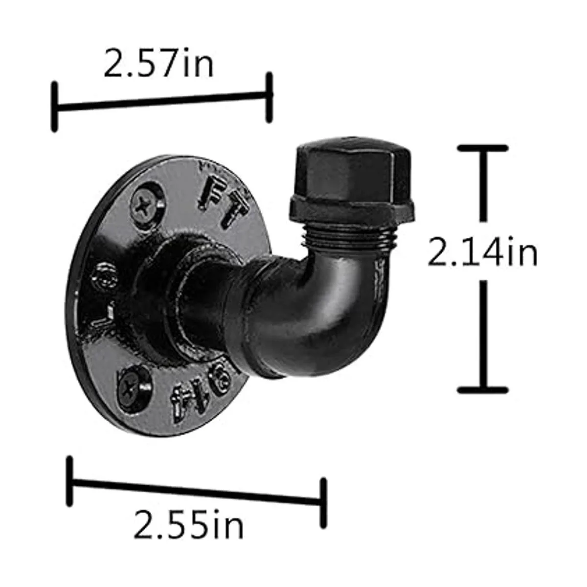 Pynsseu Pynsseu Paquete de 6 ganchos para tubería_2