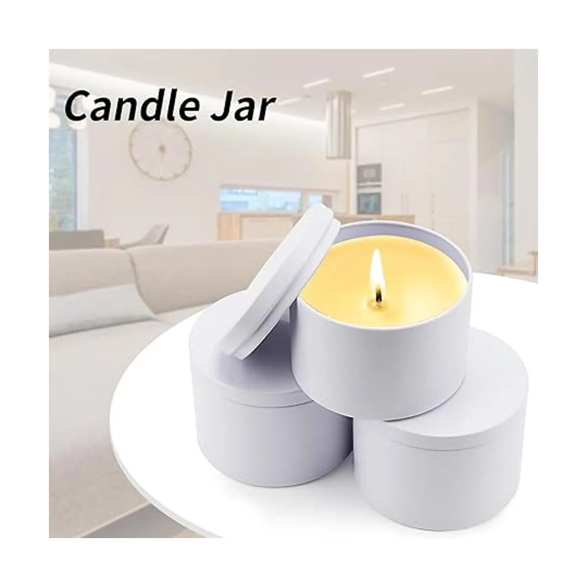 MUKLEI Paquete de 24 latas de vela blancas de 8 onzas_7