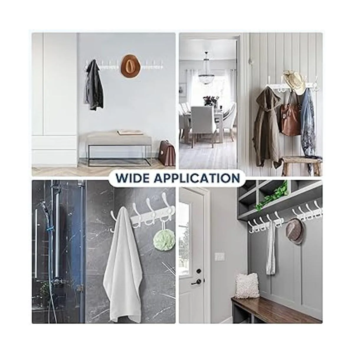 TICONN Perchero montado en la pared cinco ganchos tri_6