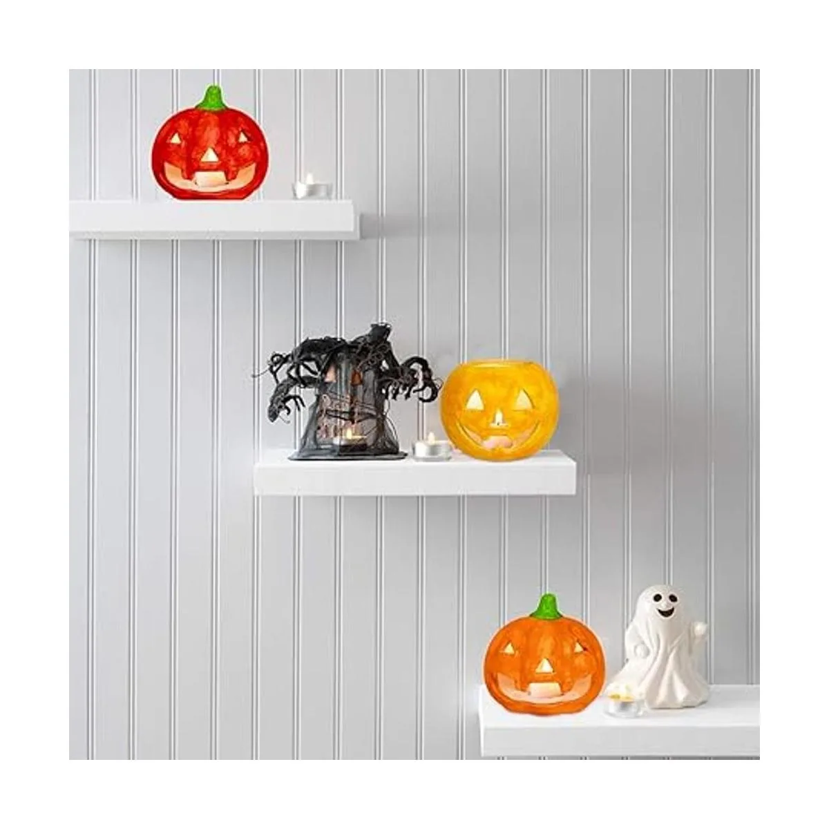 Winlyn 6 juegos de calabazas de cerámica para bricolaje_4