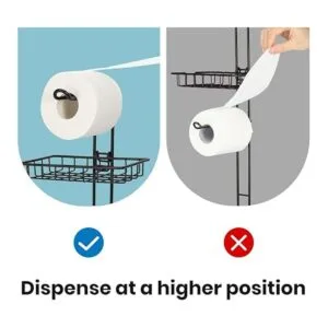 Soporte de papel higiénico independiente para baño color_5