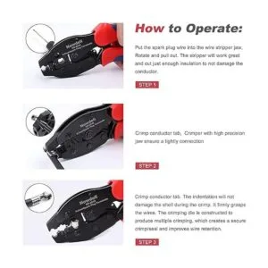 Engarzadora de alambre de bujía alicates de crimpado_3