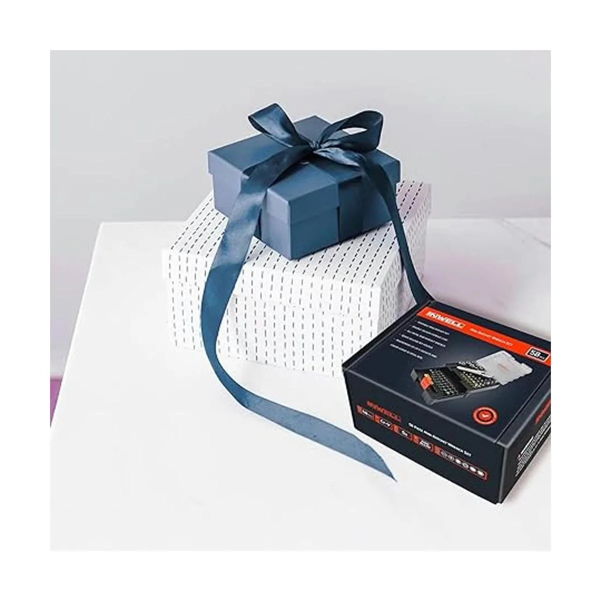 Inwell Juego de llaves de trinquete mini de 58 piezas de_7