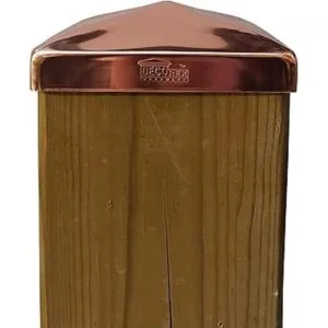 Tapa de poste de pirámide de cobre sólido de 5.5 x 5.5_5