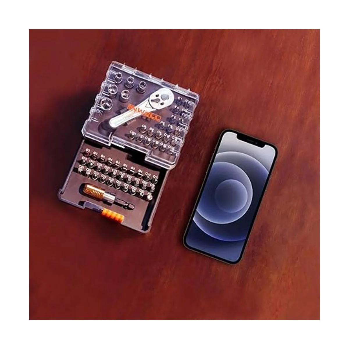 Inwell Juego de llaves de trinquete mini de 58 piezas de_3