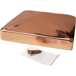 Tapa de poste de pirámide de cobre sólido de 5.5 x 5.5_6