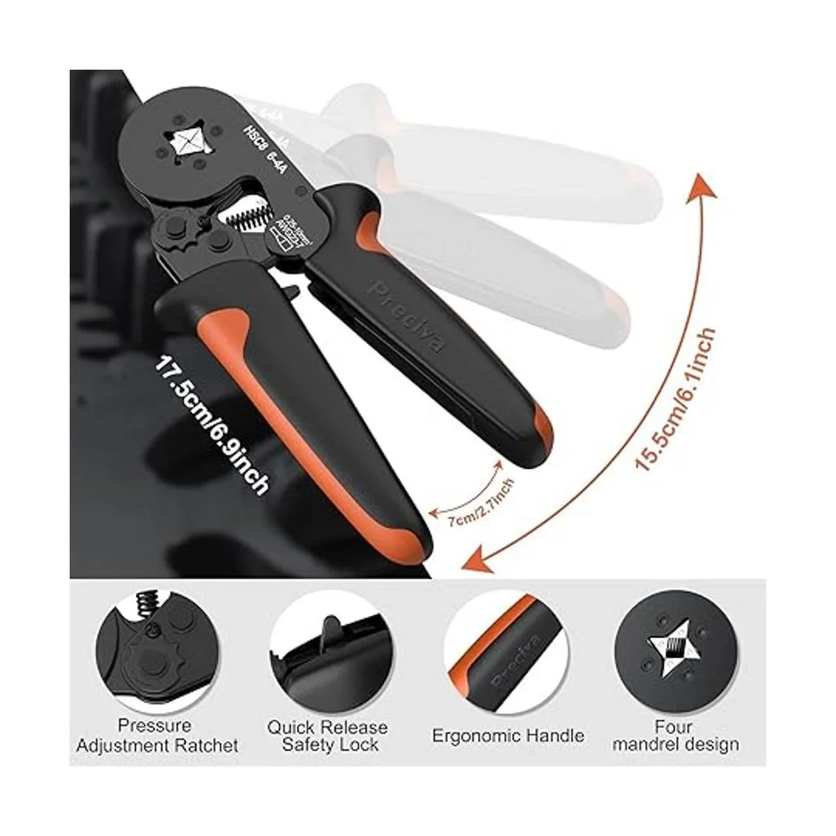 Preciva AWG237 Kit de herramientas de crimpado de virola_6