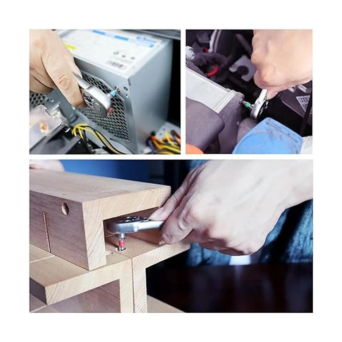 Inwell Juego de llaves de trinquete mini de 58 piezas de_5