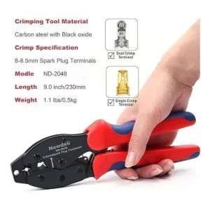 Engarzadora de alambre de bujía alicates de crimpado_2