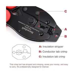 Engarzadora de alambre de bujía alicates de crimpado_4