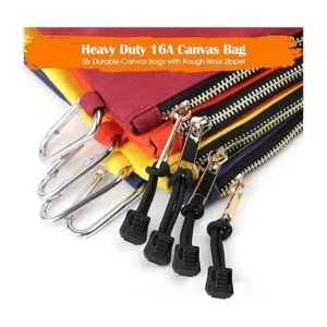 Bolsa de herramientas de lona con cremallera 16 onzas A_2