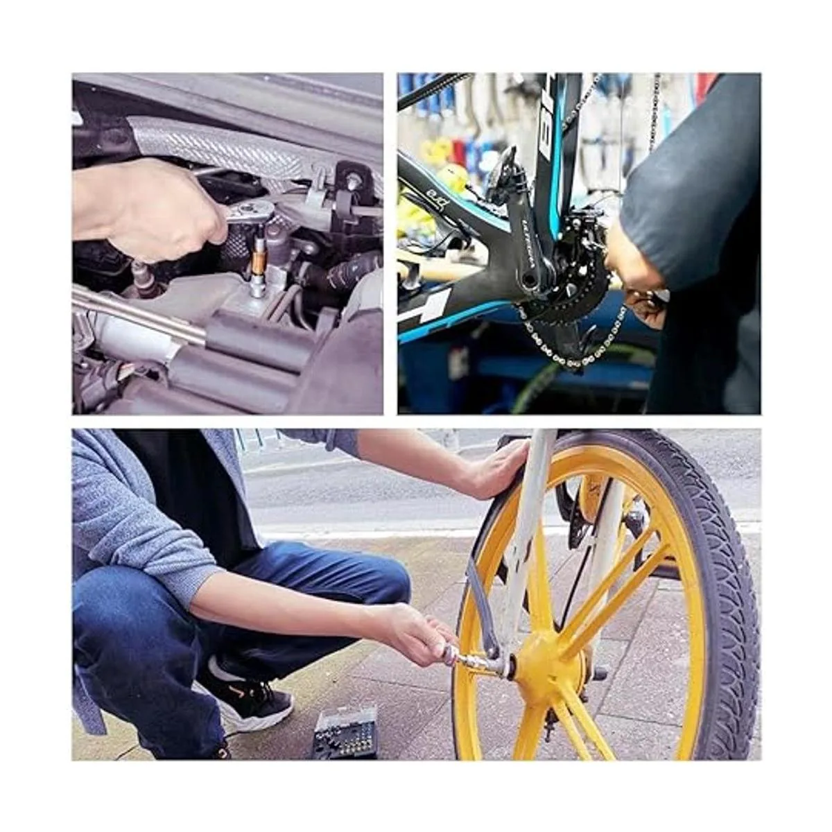 Inwell Juego de llaves de trinquete mini de 58 piezas de_6