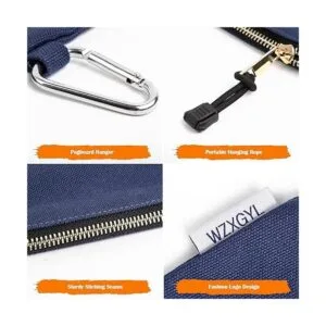 Bolsa de herramientas de lona con cremallera 16 onzas A_6