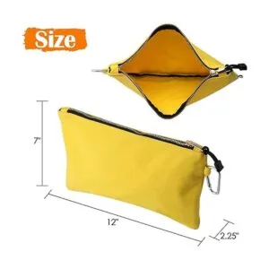 Bolsa de herramientas de lona con cremallera 16 onzas A_5