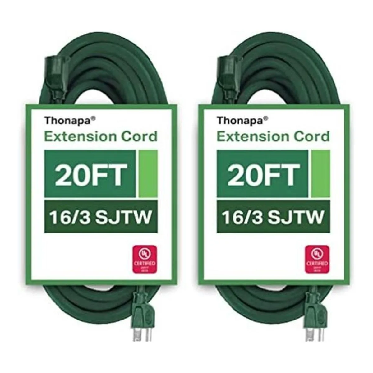 Thonapa Cable de extensión verde para exteriores de 20_1