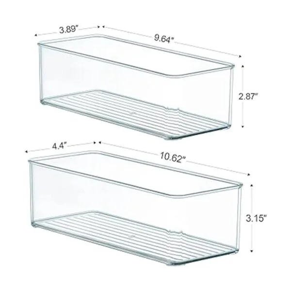 Paquete de 8 cubos organizadores de cajones de plástico_6