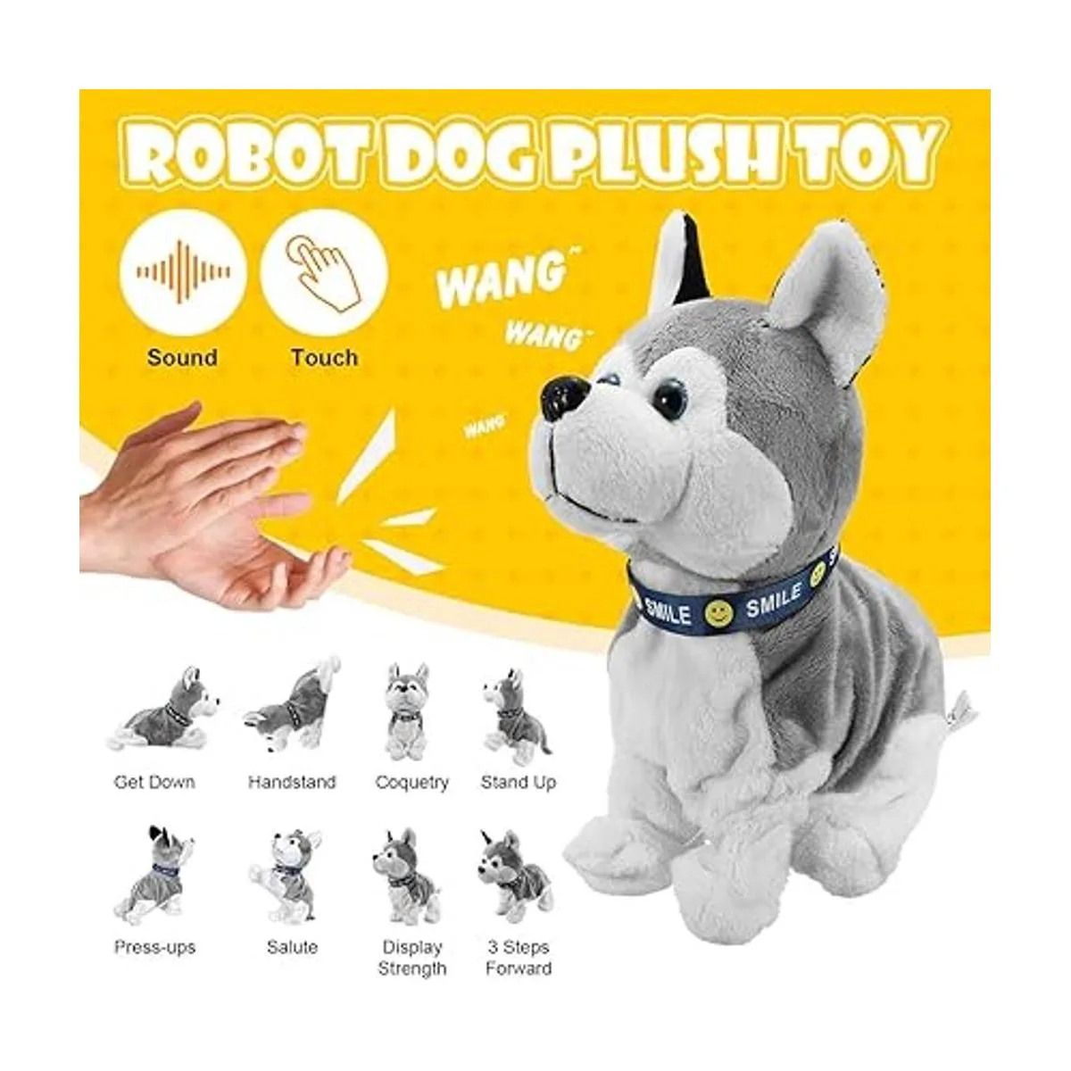 Juguete electrónico de peluche de perro con control de_2