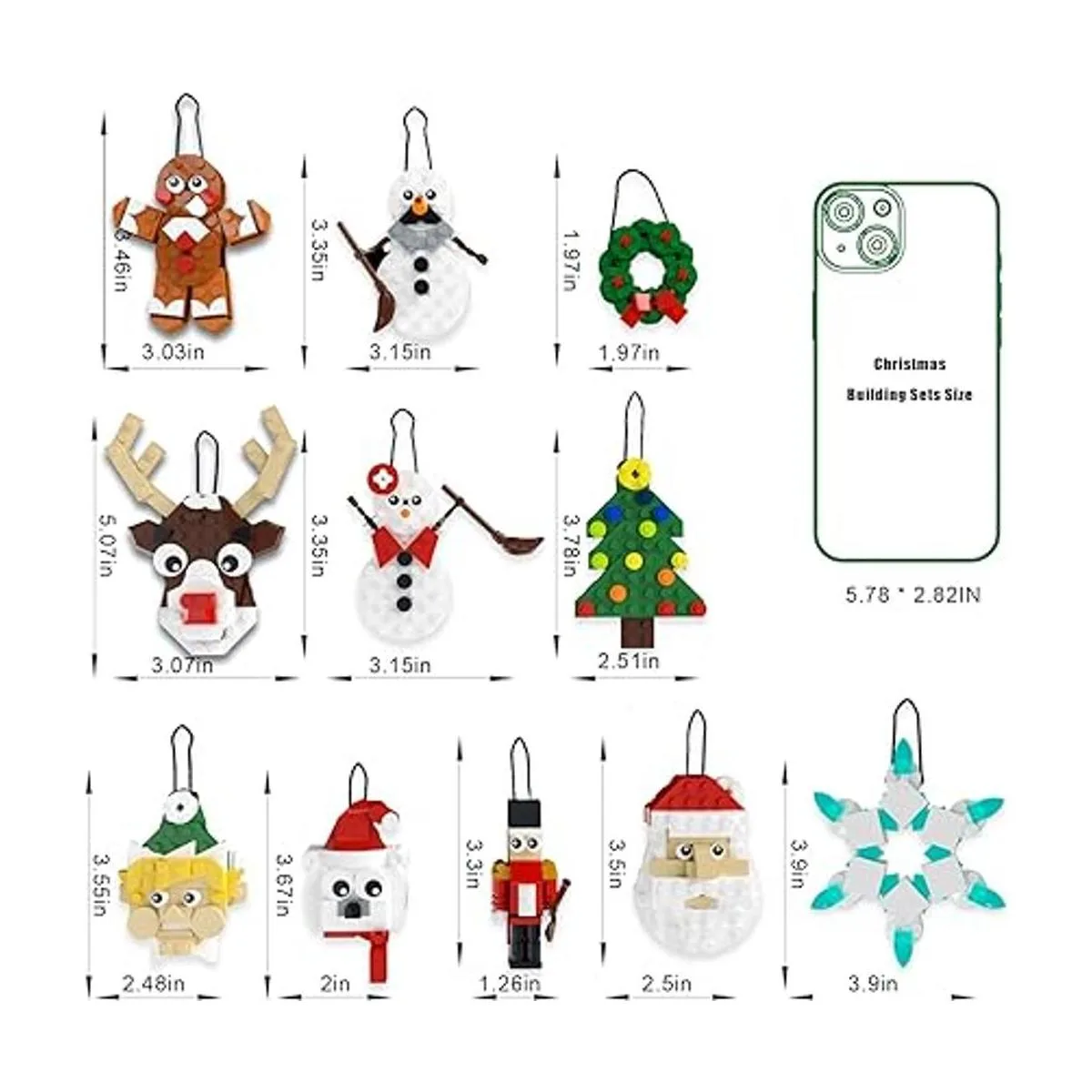 Juego de construcción de adornos para árbol de Navidad_5