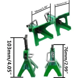 4 piezas Vgoohobby 110 RC Scale Toy Decor Metal RC Jack_6