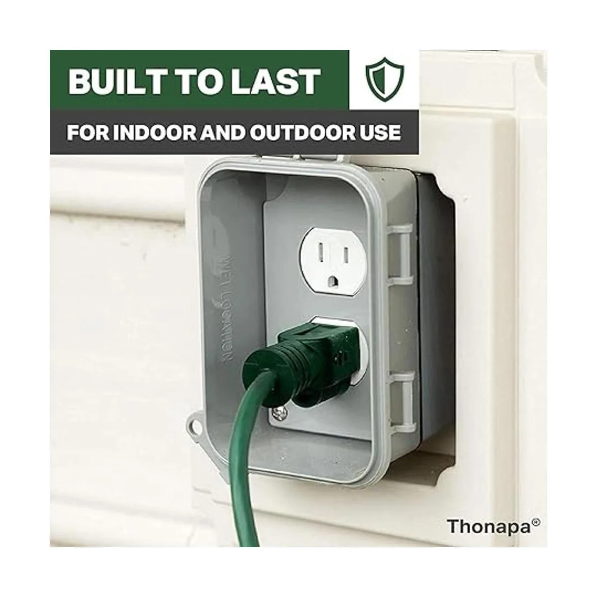 Thonapa Cable de extensión verde para exteriores de 20_3