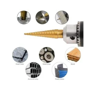 COMOWARE HSS Broca escalonada de titanio._3