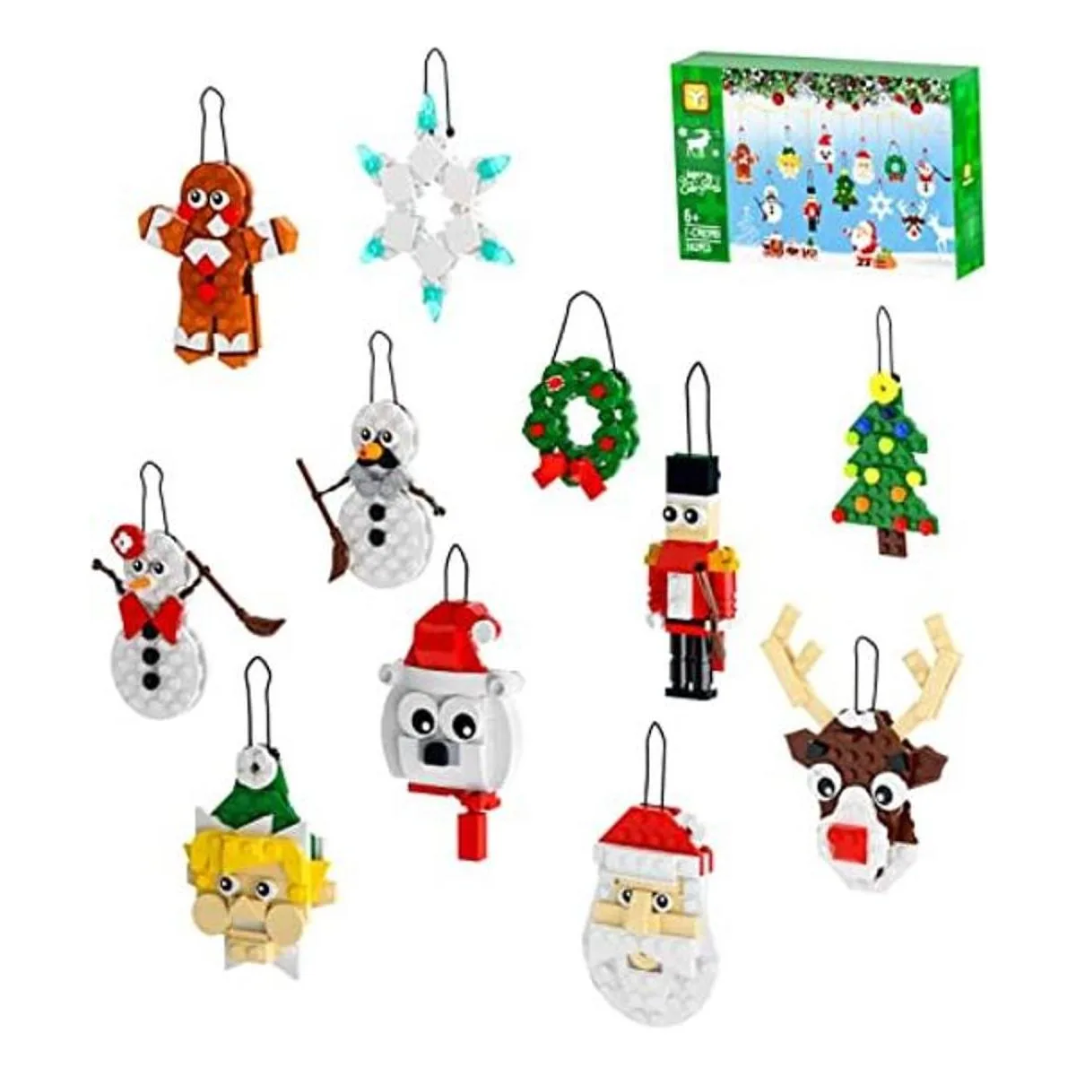 Juego de construcción de adornos para árbol de Navidad_1