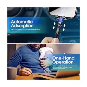 Cable de carga magnético cargador magnético giratorio de_3