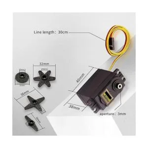 DaFuRui Paquete de 4 unidades MG995 de 1.94 oz de_5