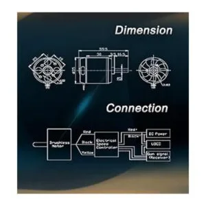 FlashHobby D3542 1450KV Motor sin escobillas para Mini_2