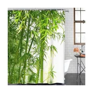 Juegos de baño de sirena con cortina de ducha y alfombras_2