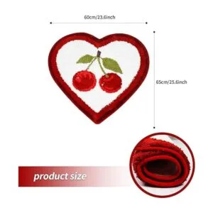 Tapete de baño de cerezo bonito tapete de baño con frutas_6