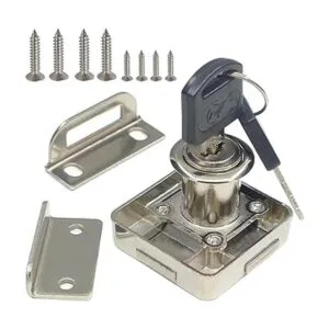 Cerradura de gabinete de doble puerta con llave igual_4