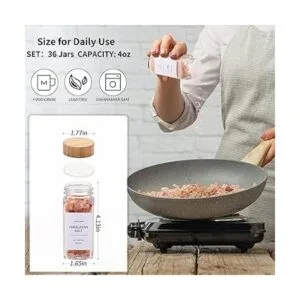 DIMBRAH Frascos de especias con etiqueta de 4 onzas 24_2